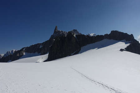mont blanc refugeの写真素材