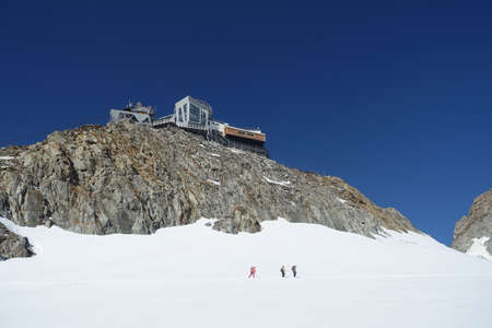 mont blanc refugeの写真素材