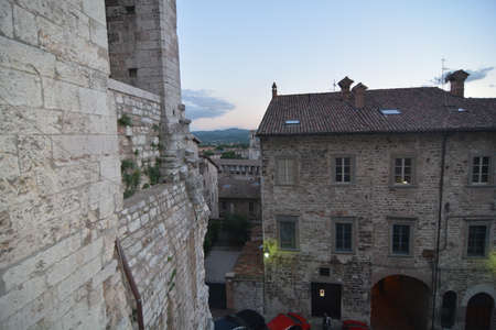 Gubbio medieval city of Umbriaの写真素材