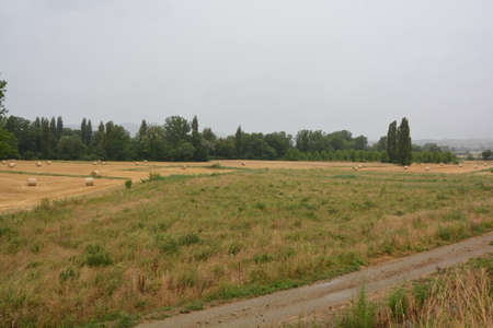 hills around Gubbioの写真素材