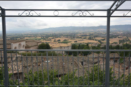 hills around Assisi region of Umbriaの写真素材