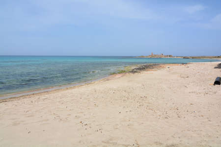 coast of trapani sicilyの写真素材