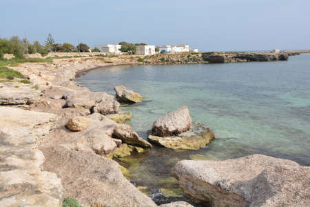 Favignana island off the coast of Trapani Sicilyの写真素材