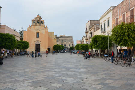 church of madrice in favignanaの写真素材