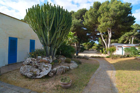bungalow holiday center island of favignana sicilyの写真素材