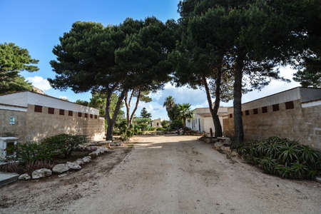 bungalow holiday center island of favignana sicilyの写真素材
