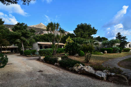 bungalow holiday center island of favignana sicilyの写真素材