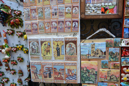 coats of arms stamps in sicilyの写真素材