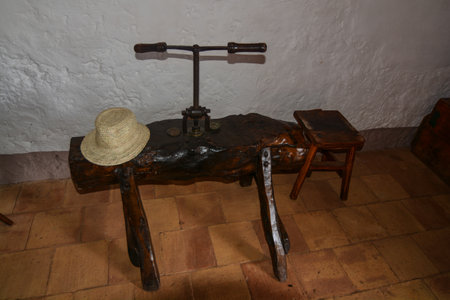 old agricultural museum equipmentの写真素材