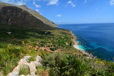 reserve of the zingaro park in san vito lo capo sicilyの写真素材