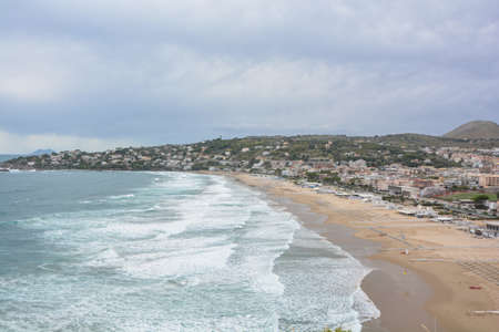 beach of gaeta riviera of ulyssesの写真素材