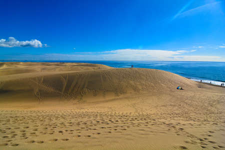 maspalomas locality on the island of gran canariaの写真素材