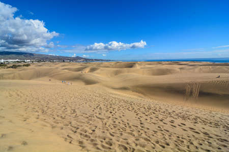 dunes of maspalomas island gran canariaの写真素材