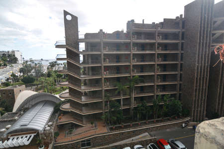 huge buildings in puerto rico gran canariaの写真素材