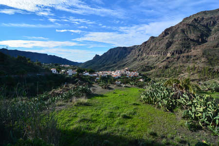 fataga country of the gran canaria islandの写真素材