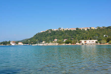 coast around the island of Krkの写真素材