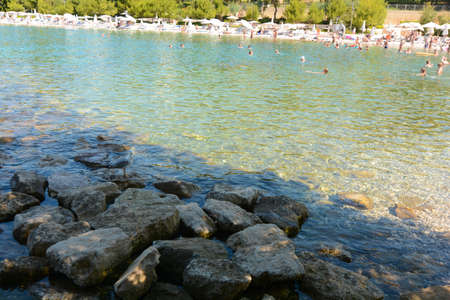 beach tip current rovinjの写真素材