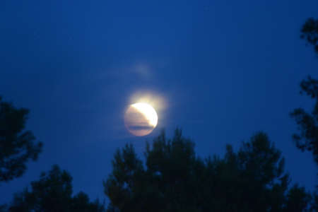 lunar eclipse astronomy phenomenonの写真素材