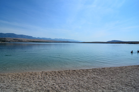 zrce beach famous meeting place for young people island of pagの写真素材