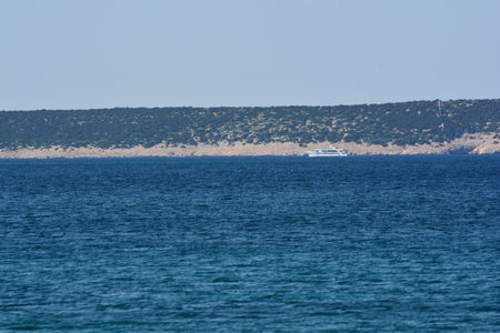 coast of the island of pagの写真素材