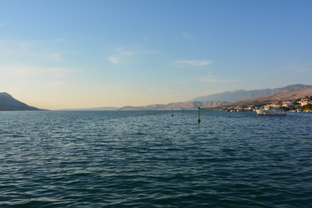 Pag capital of the homonymous islandの写真素材