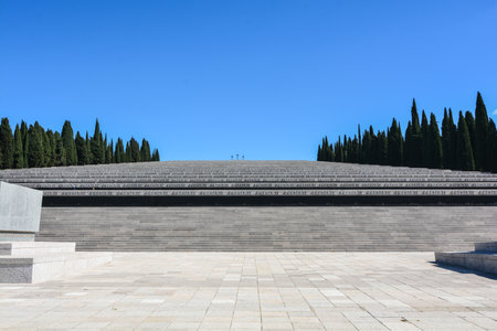 Redipuglia military shrineの写真素材
