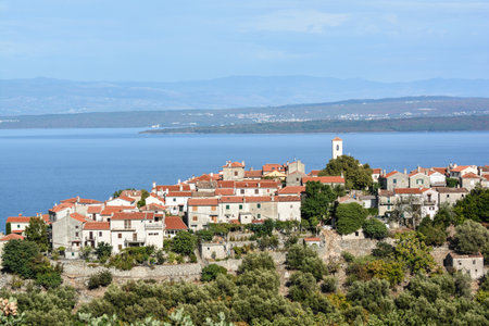 place on the island of Cresの写真素材