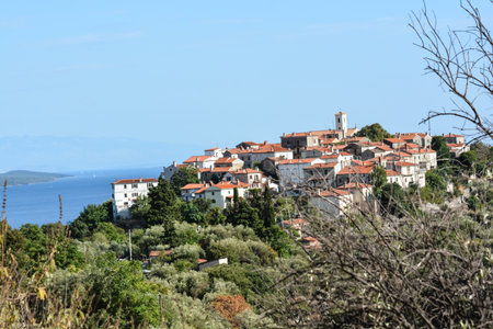 place on the island of Cresの写真素材