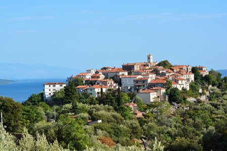 place on the island of Cresの写真素材