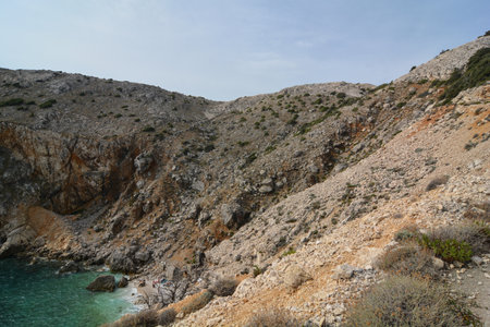mali bok bay in orlec resort island of cresの写真素材