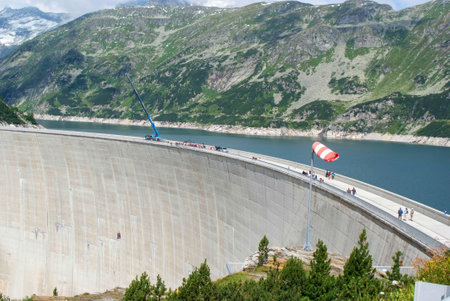 KÃ¶lnbrein dam region Carinthiaの写真素材