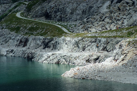 KÃ¶lnbrein dam region Carinthiaの写真素材