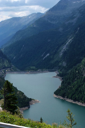 KÃ¶lnbrein dam region Carinthiaの写真素材
