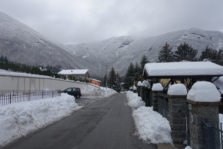 Montecreto is a small town in the Modena Apenninesの写真素材
