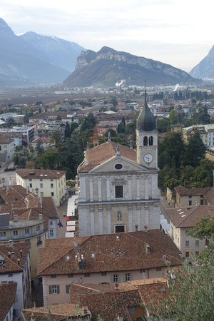 Collegiate Church of Santa Maria Assunta of Arcoの写真素材