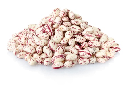 Beans heap isolated on white