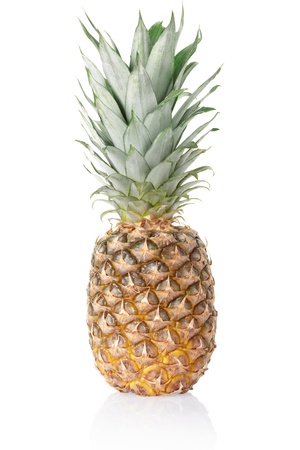 Pineapple isolated on whiteの写真素材