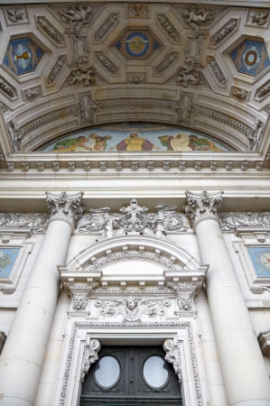 Berlin cathedral or Berliner Dom facadeの写真素材