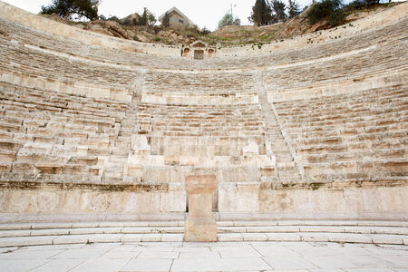 Ancient roman theater in Amman, Jordan の写真素材
