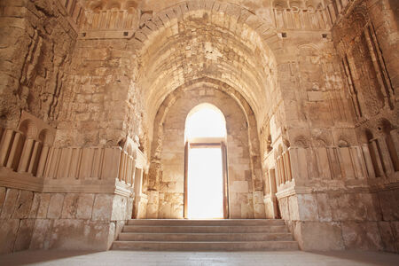 The Umayyad Palace interior in Amman, Jordan のeditorial素材