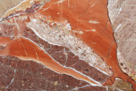 Variegated marble in gray, white and brown colors stone texture backgroundの写真素材
