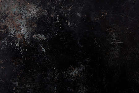 Black, old and corroded metal texture backgroundの写真素材