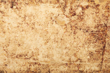 Old paper parchment with scratches, real texture backgroundの写真素材