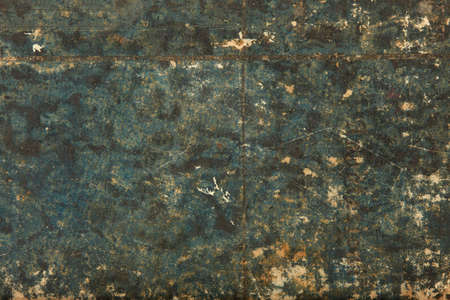 Blue old, scratched paper, real texture backgroundの写真素材