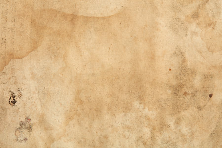 Old paper with humidity sings and faded writing texture backgroundの写真素材