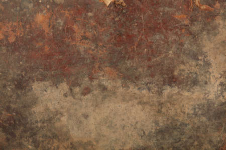 Old brown worn leather texture backgroundの写真素材