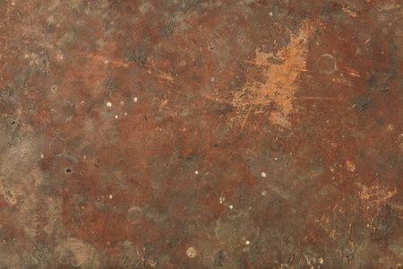 Brown, worn and stained, ancient texture backgroundの写真素材