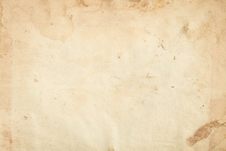 Old paper with stains and humidity signs texture backgroundの写真素材