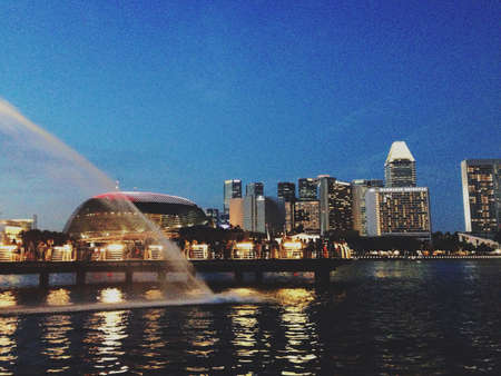 Singapore Marina Bay. の素材
