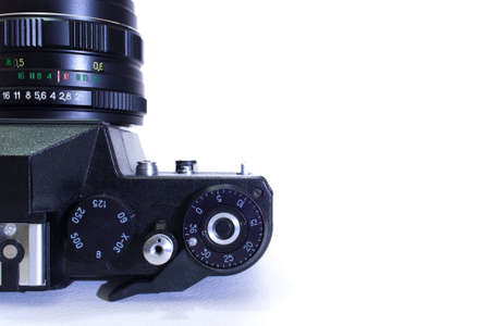 Vintage reflex shutter exposure timeの写真素材